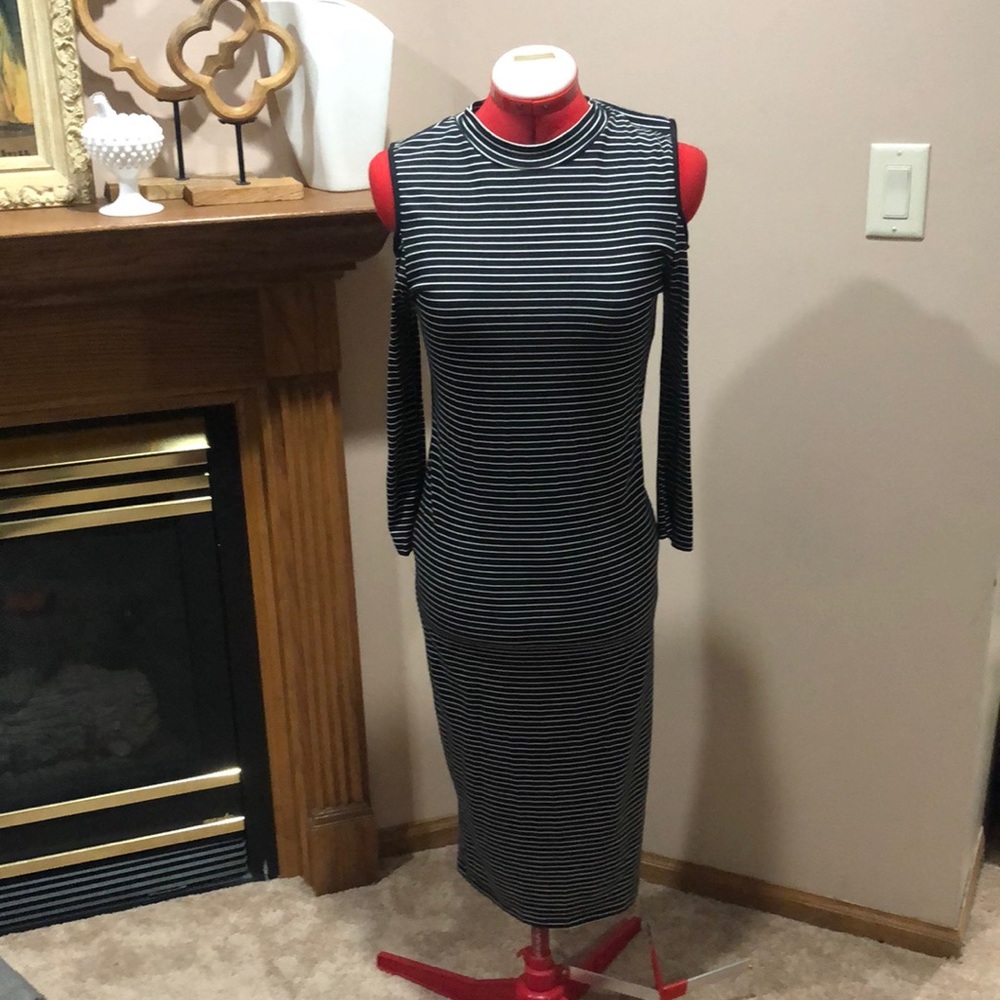 Cold shoulder dress